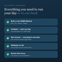 Everything you need to run your day — in one book
