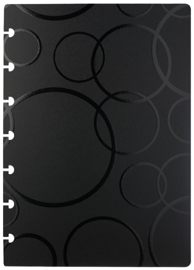 Bubble Black Notebook Cover set