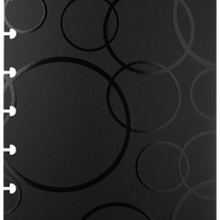 Bubble Black Notebook Cover set