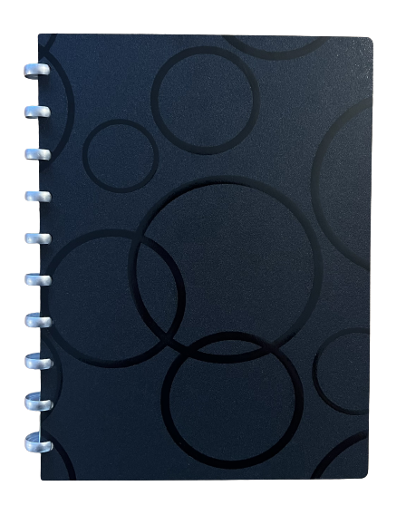 Bubble Black Notebook Cover set