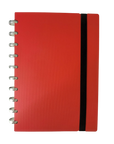 Stripe Red Notebook Cover set