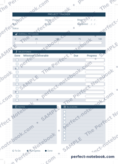 The Entrepreneur Kit — Project tracker