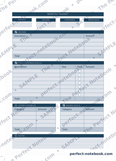 The Entrepreneur Kit — Monthly budget