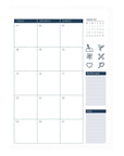 2027/2028 monthly calendar spread with goals and notes - included in The Monthly Planner Pack