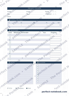 The Budget Kit — project tracker page 3