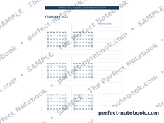 Monthly Goal Tracking page from The Caregiver Kit — Don't Break The Chain, February 2027, with six month grids to tick day by day and a Reflections and Notes column