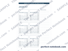 Monthly Goal Tracking page from The Caregiver Kit — Don't Break The Chain, January 2027, with six month grids to tick day by day and a Reflections and Notes column