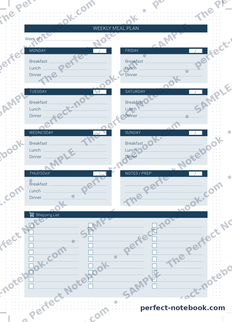 The Family Kit — Weekly Meal Plan page-1