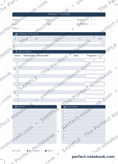 The Teachers Kit — Project Tracker page