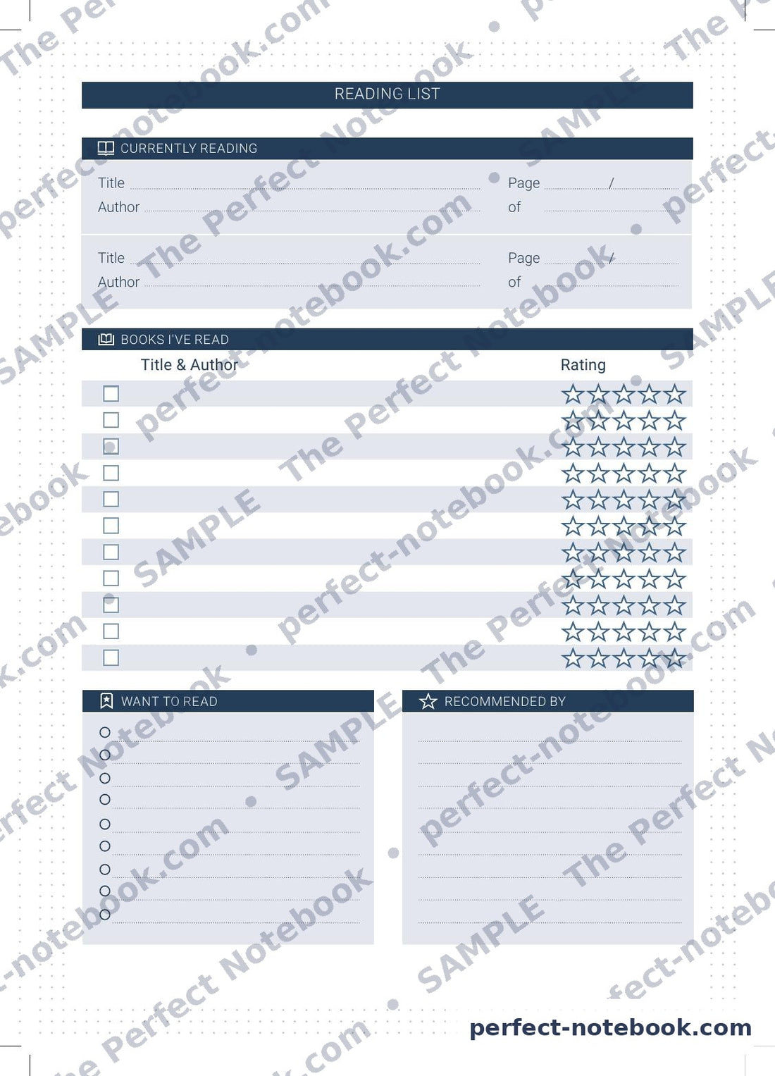 The Teachers Kit — Reading List page