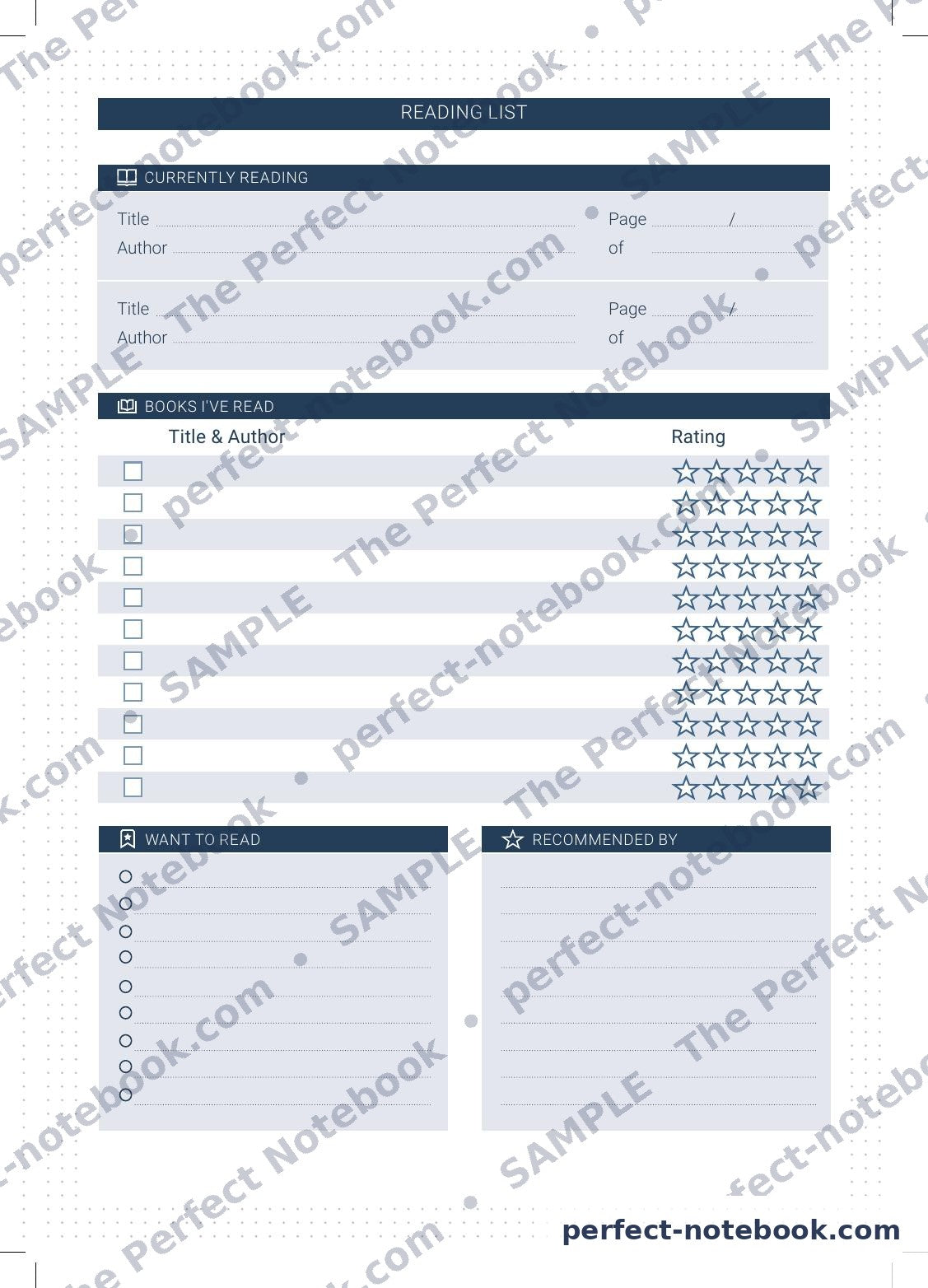 The Teachers Kit — Reading List page