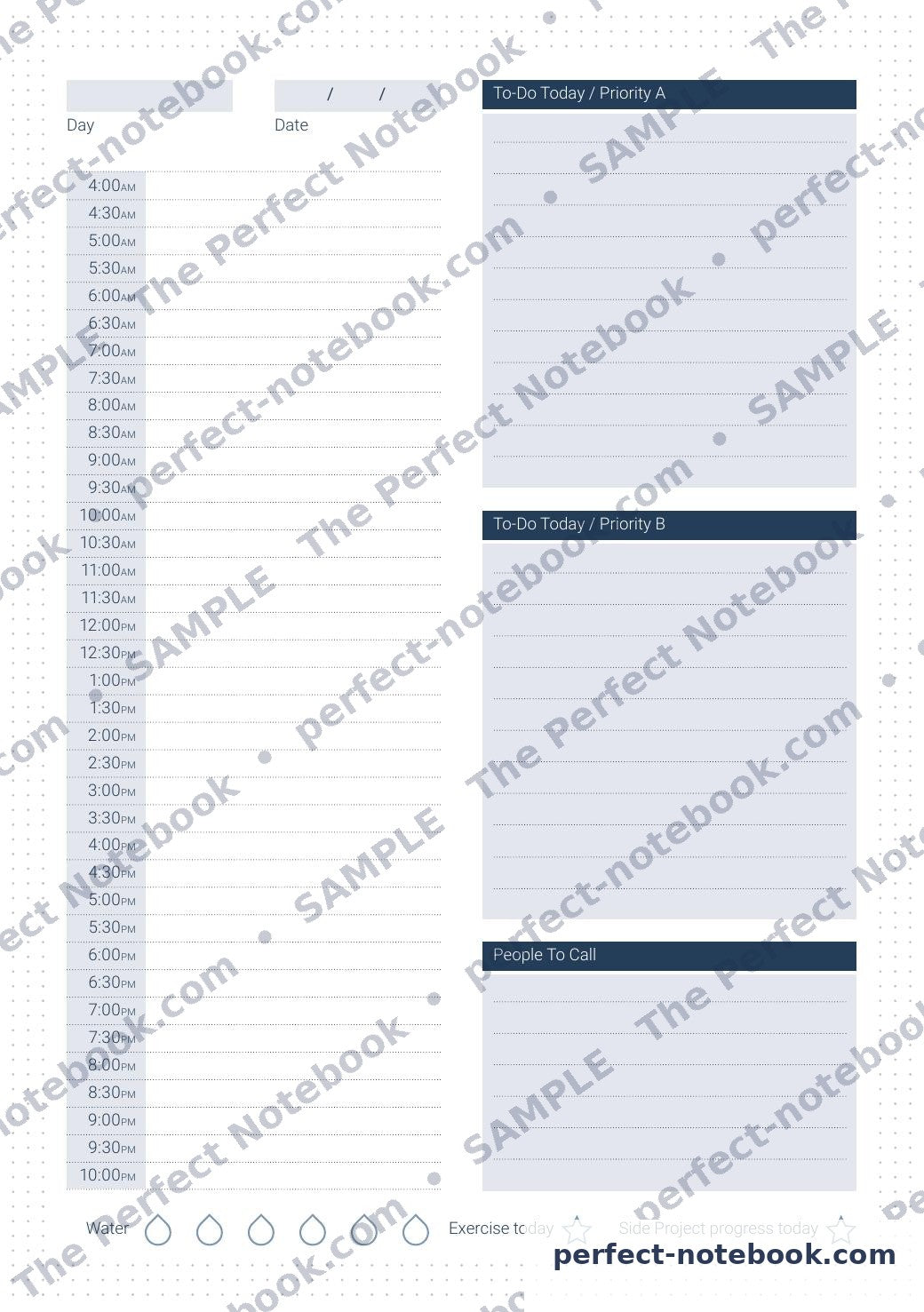 The Teachers Kit — Daily Calendar page
