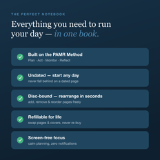 Everything you need to run your day — in one book