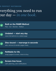 Everything you need to run your day — in one book