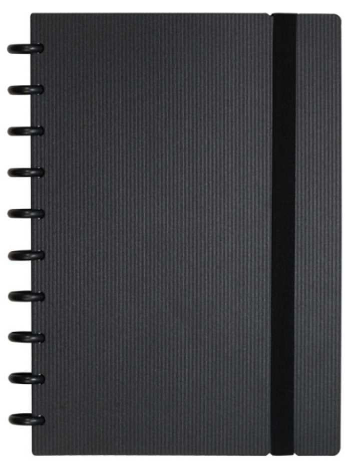 Stripe Black Notebook Cover set