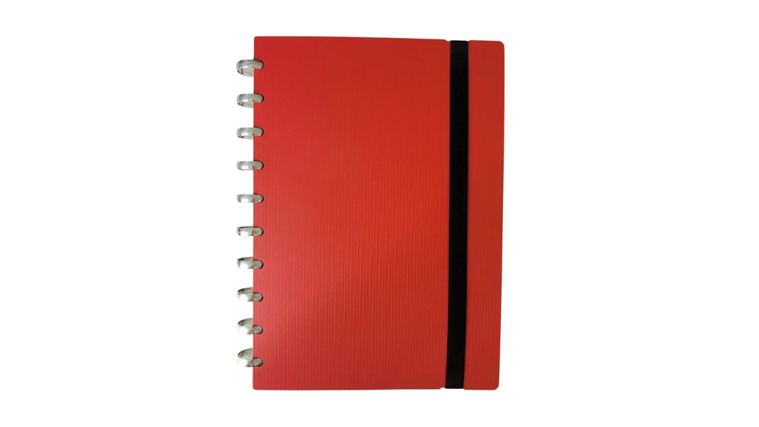 Stripe Red Notebook Cover set