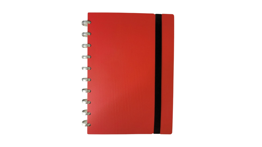 Stripe Red Notebook Cover set