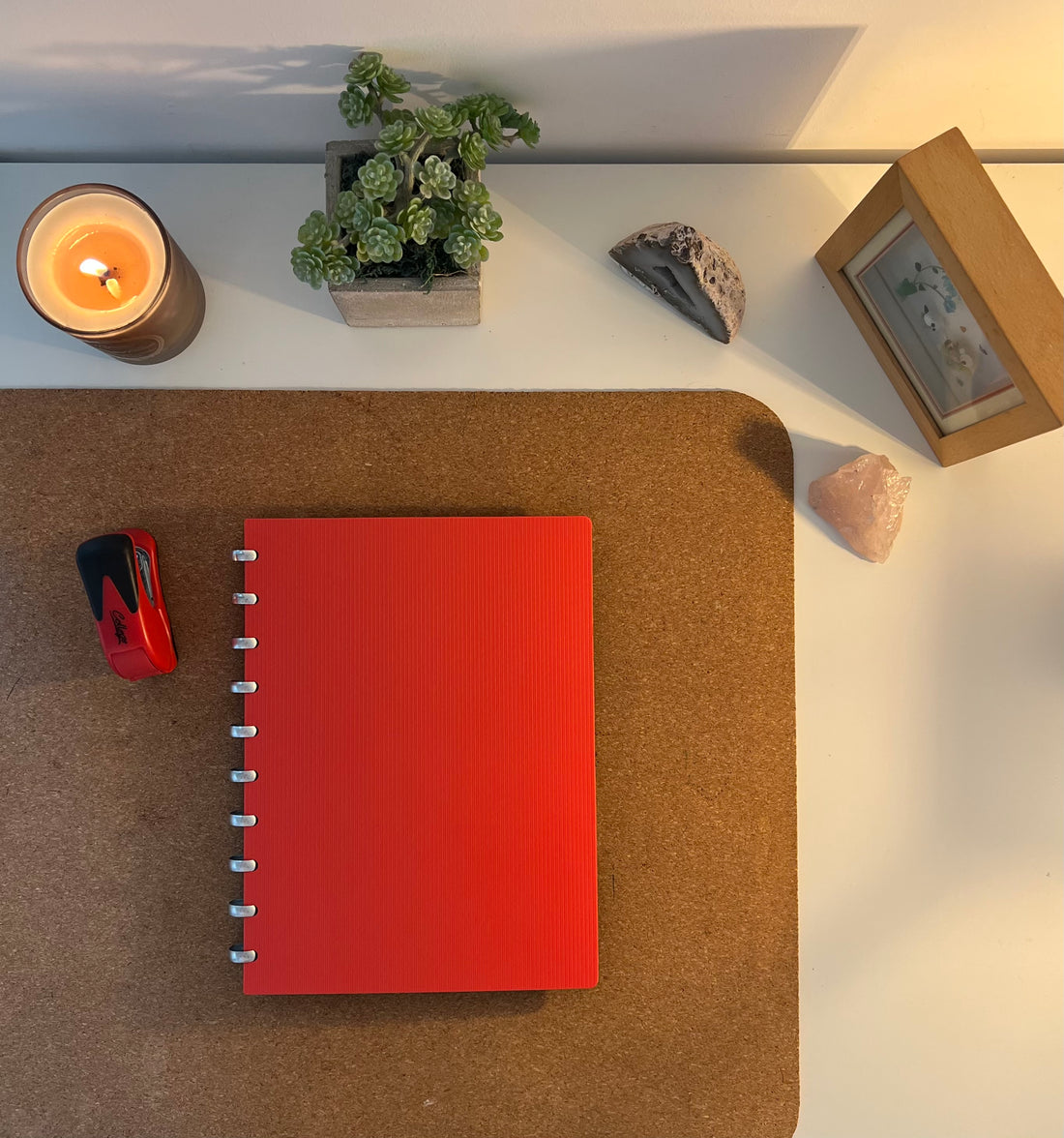 Stripe Red Notebook Cover set