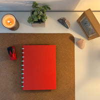 Stripe Red Notebook Cover set