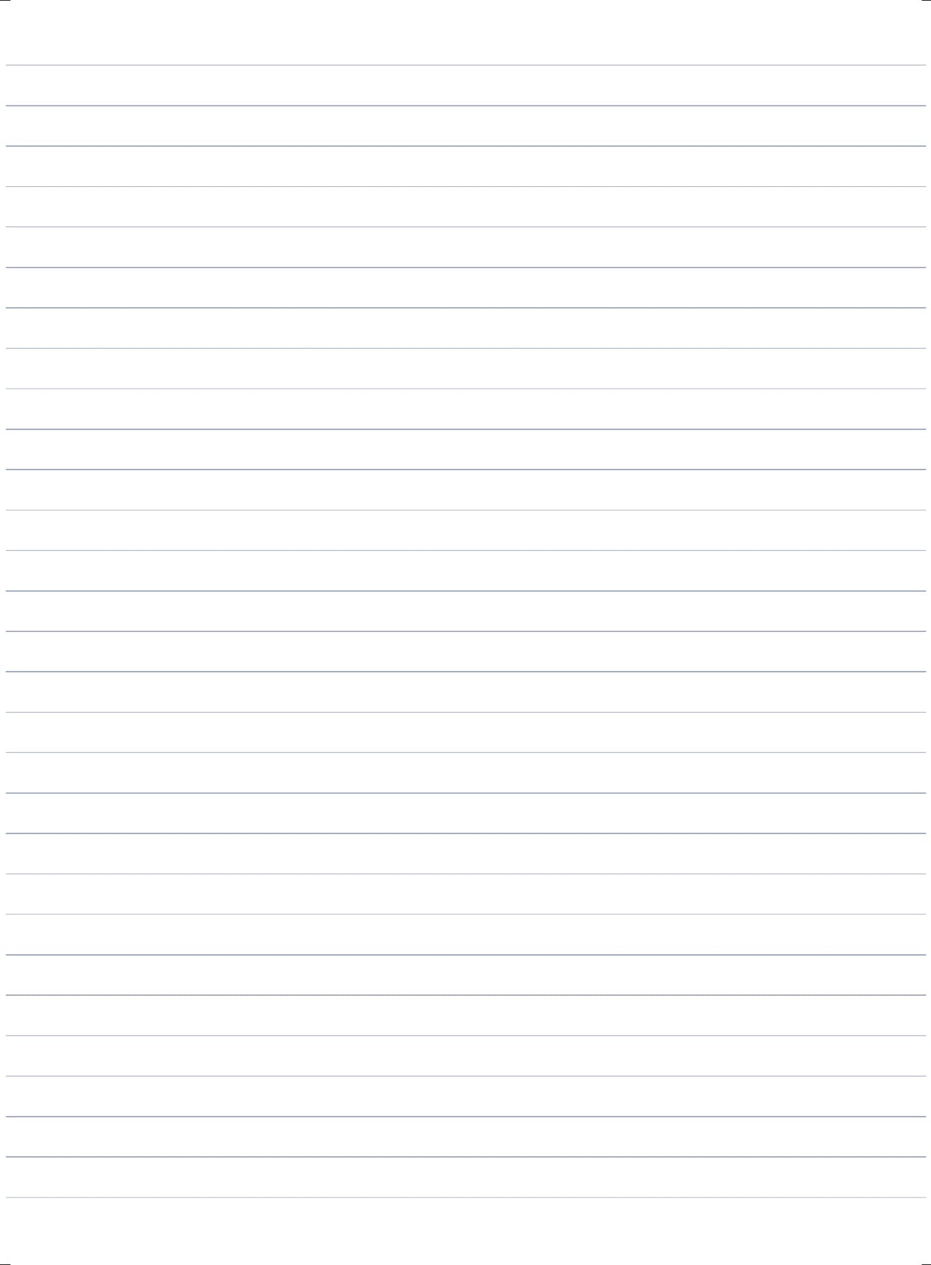 A ruled free-write page